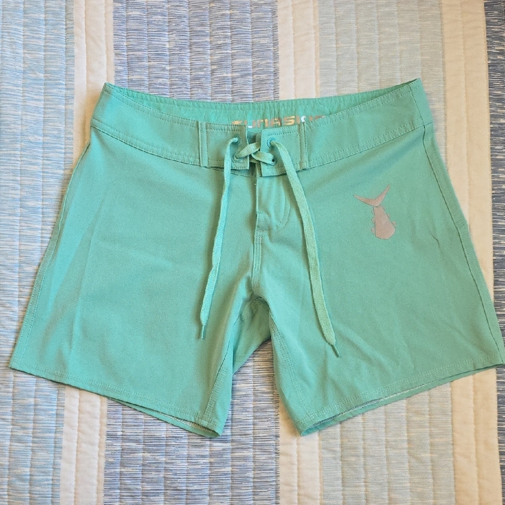 Women's Tunaskin Mint Green Coverup Boardshorts